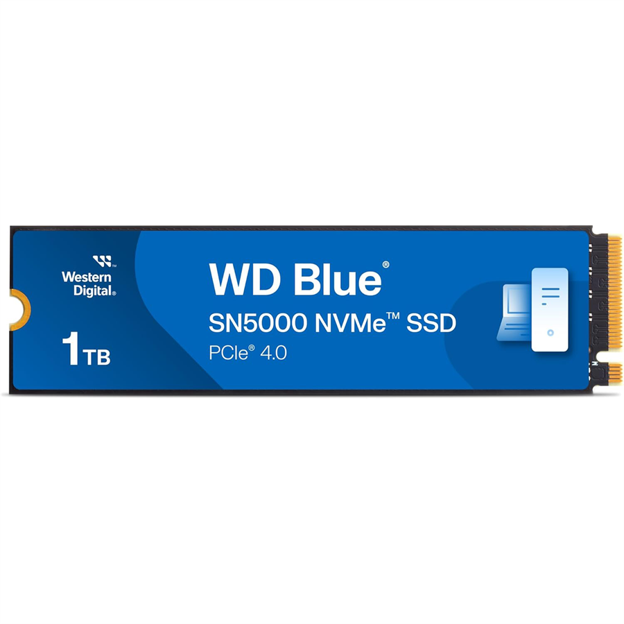 WD Blue M.2 NVME SSD SN5000 1TB Gen 4 upto 5,150MB/s WD Blue M.2 NVME SSD SN5000 1TB Gen 4 upto 5,150MB/s